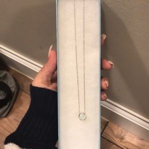 Glazed white ice necklace